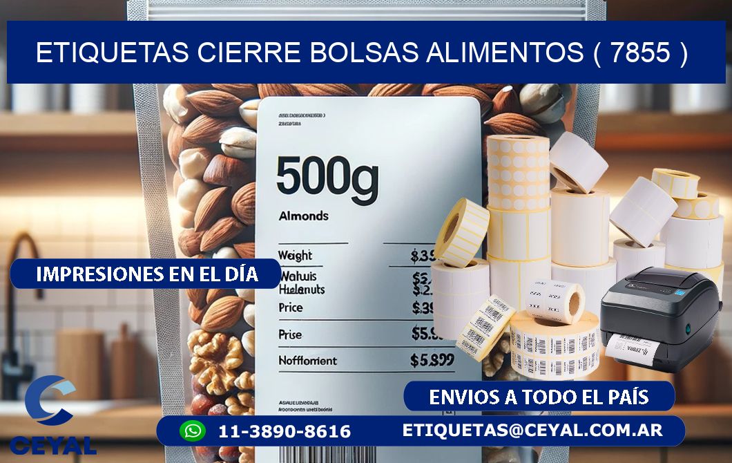 ETIQUETAS CIERRE BOLSAS ALIMENTOS ( 7855 )