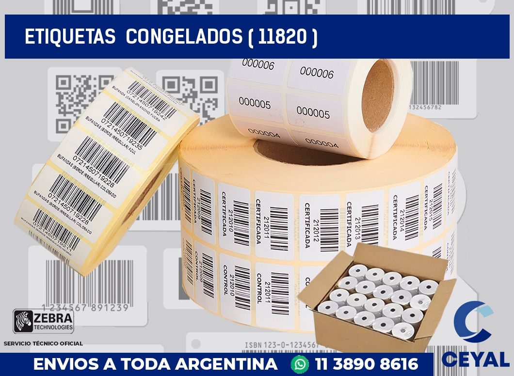 ETIQUETAS  CONGELADOS ( 11820 )