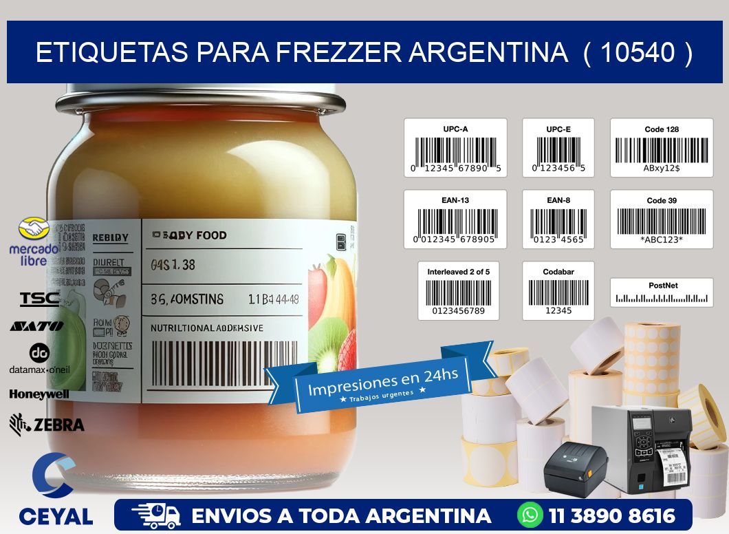 ETIQUETAS PARA FREZZER ARGENTINA  ( 10540 )