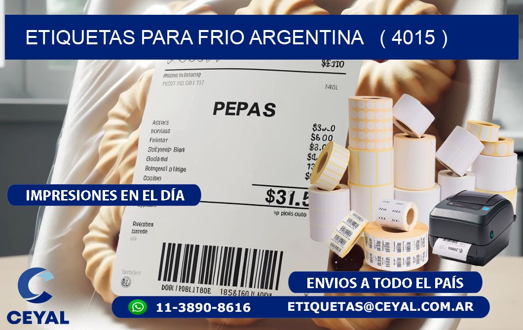 ETIQUETAS PARA FRIO ARGENTINA   ( 4015 )