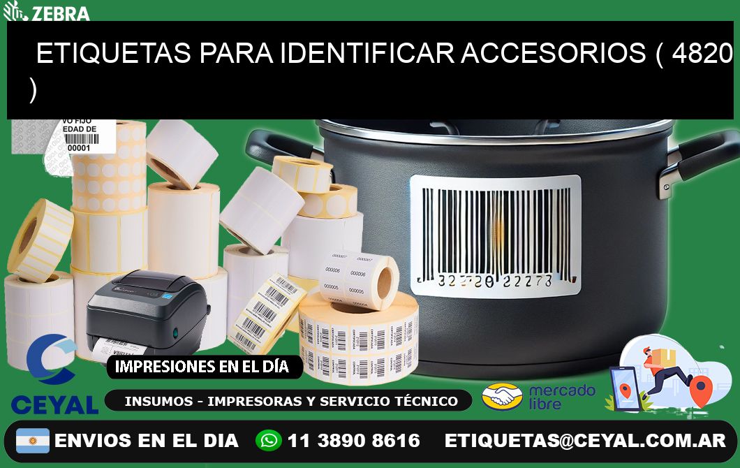 ETIQUETAS PARA IDENTIFICAR ACCESORIOS ( 4820 )