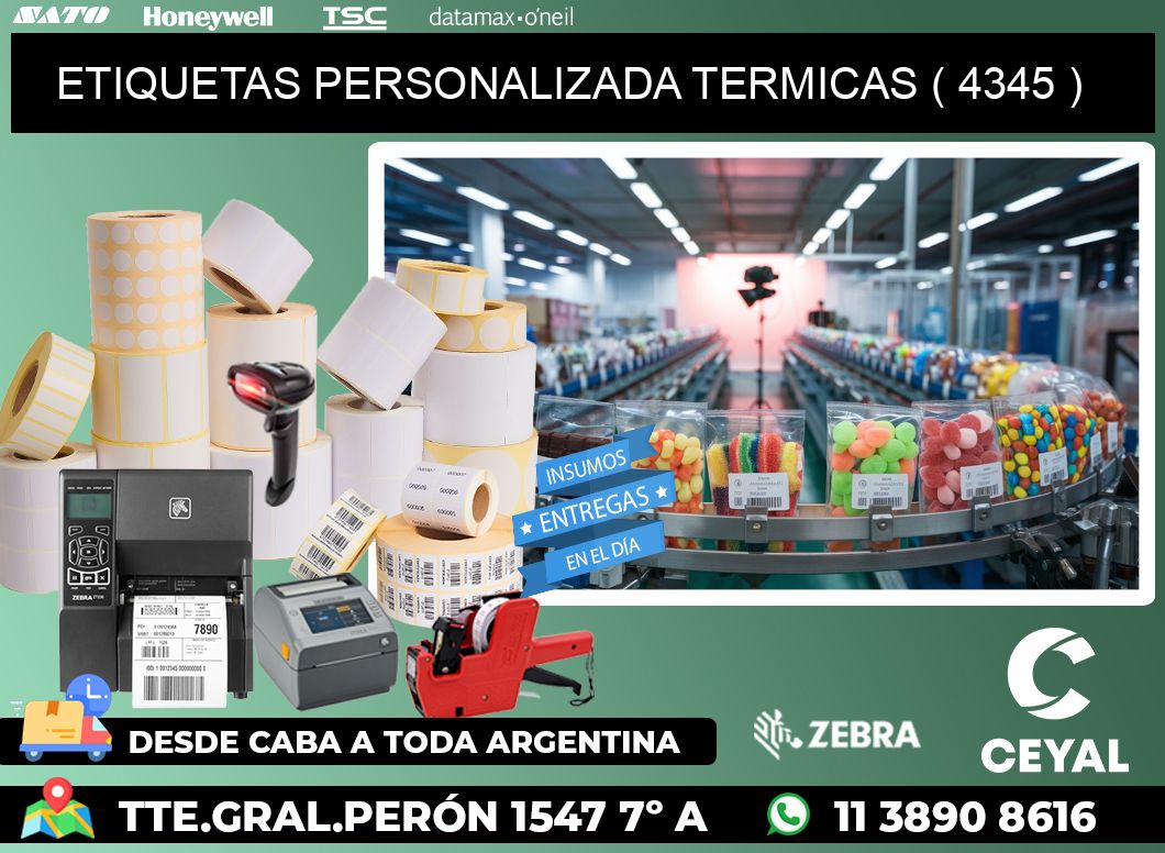 ETIQUETAS PERSONALIZADA TERMICAS ( 4345 )