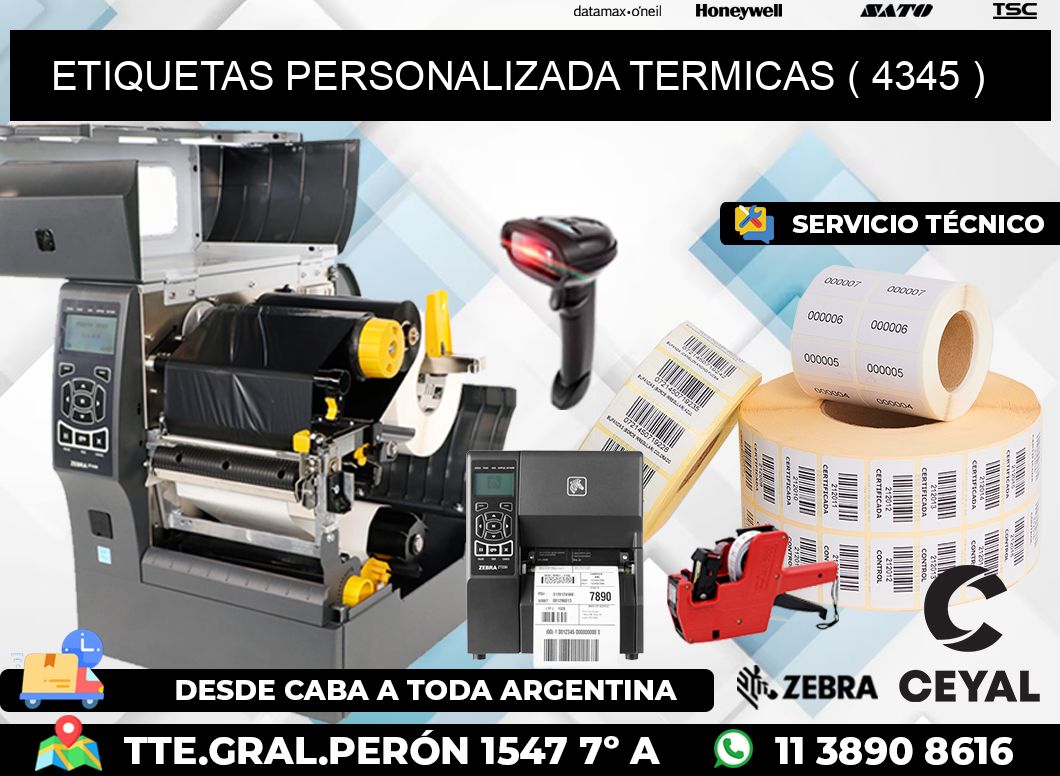 ETIQUETAS PERSONALIZADA TERMICAS ( 4345 )