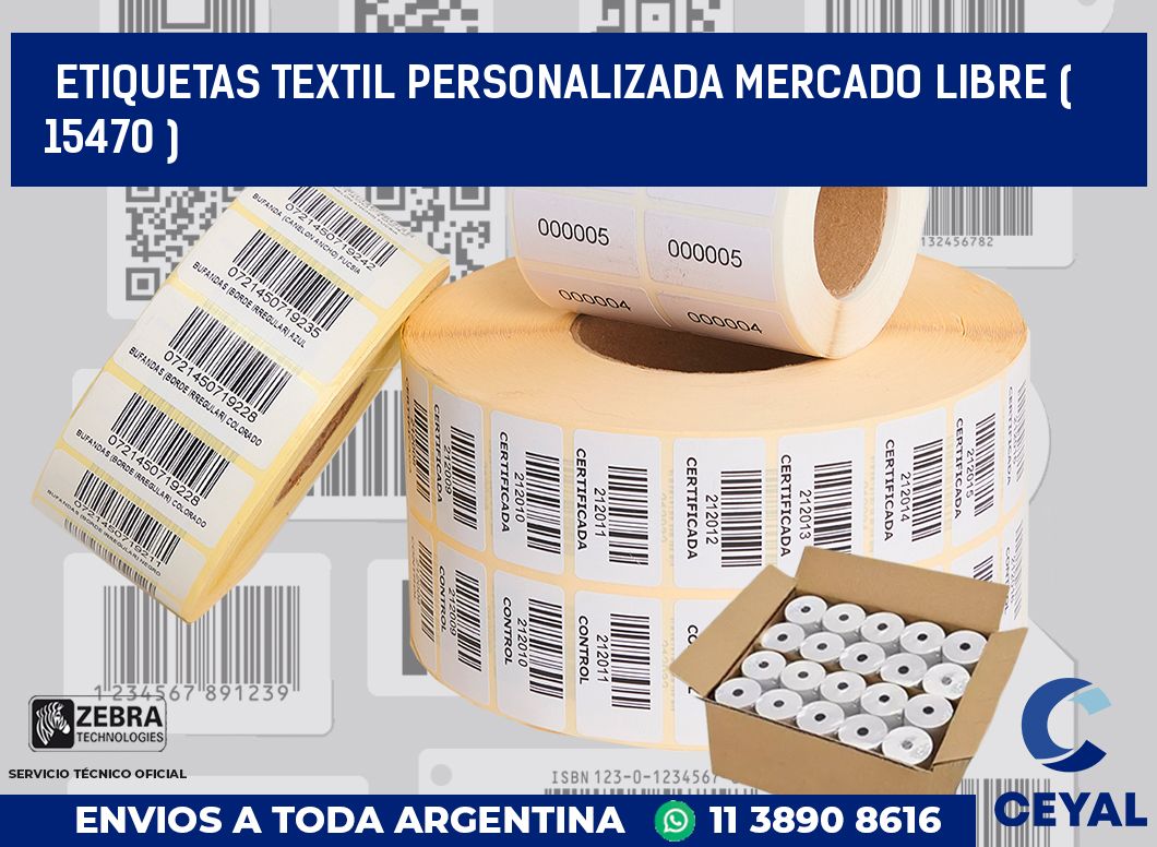 ETIQUETAS TEXTIL PERSONALIZADA MERCADO LIBRE ( 15470 )