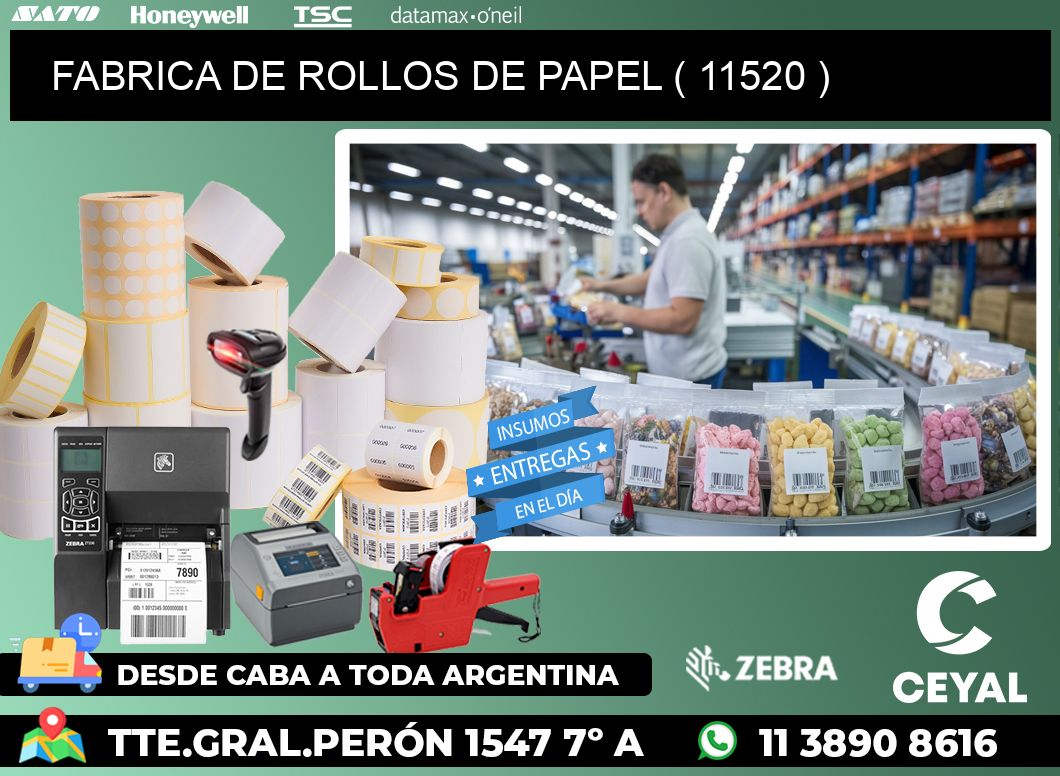 FABRICA DE ROLLOS DE PAPEL ( 11520 )