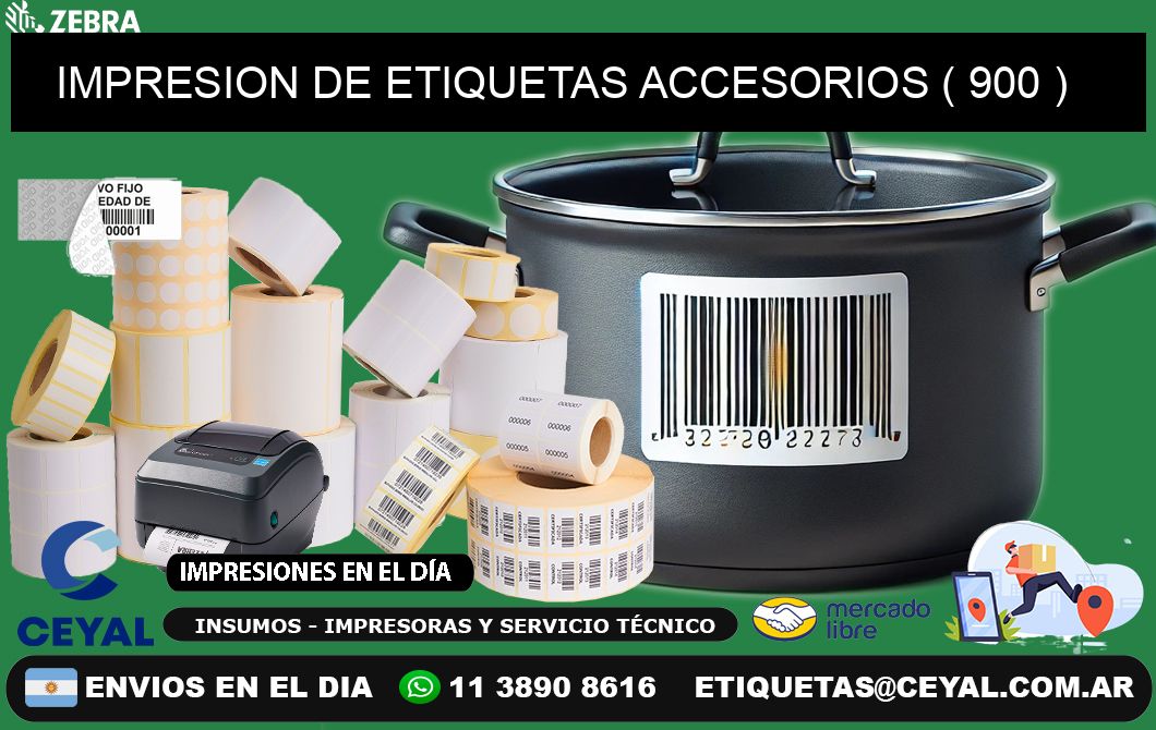 IMPRESION DE ETIQUETAS ACCESORIOS ( 900 )