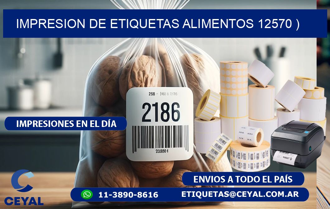 IMPRESION DE ETIQUETAS ALIMENTOS 12570 )