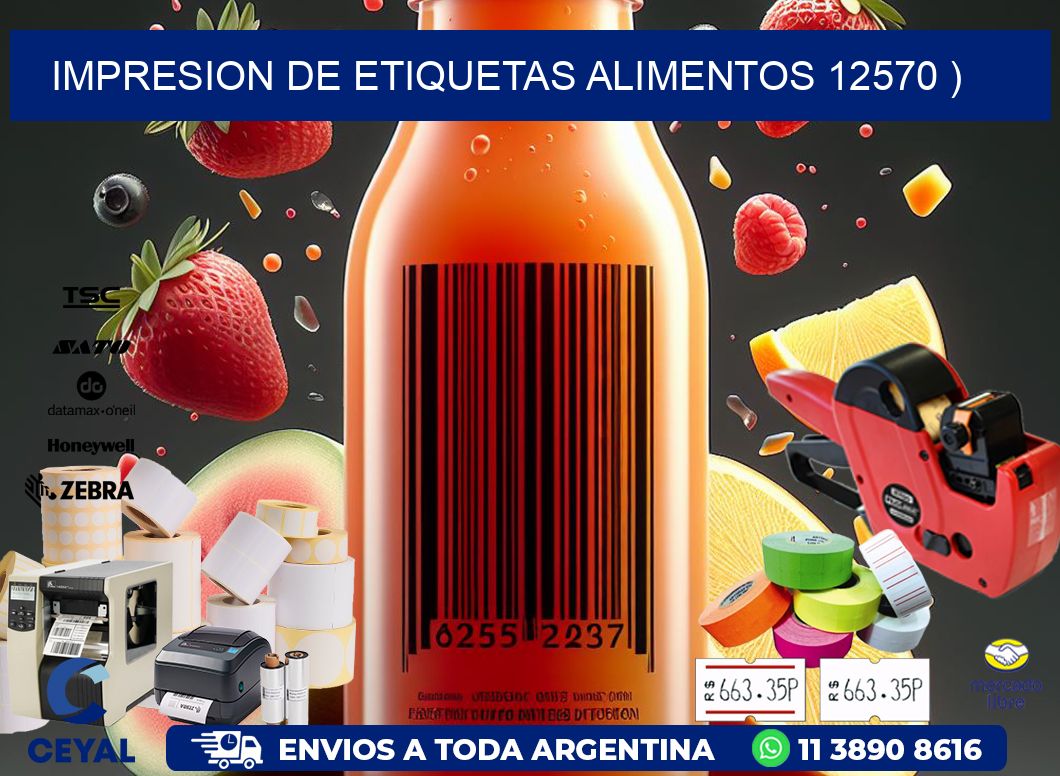 IMPRESION DE ETIQUETAS ALIMENTOS 12570 )