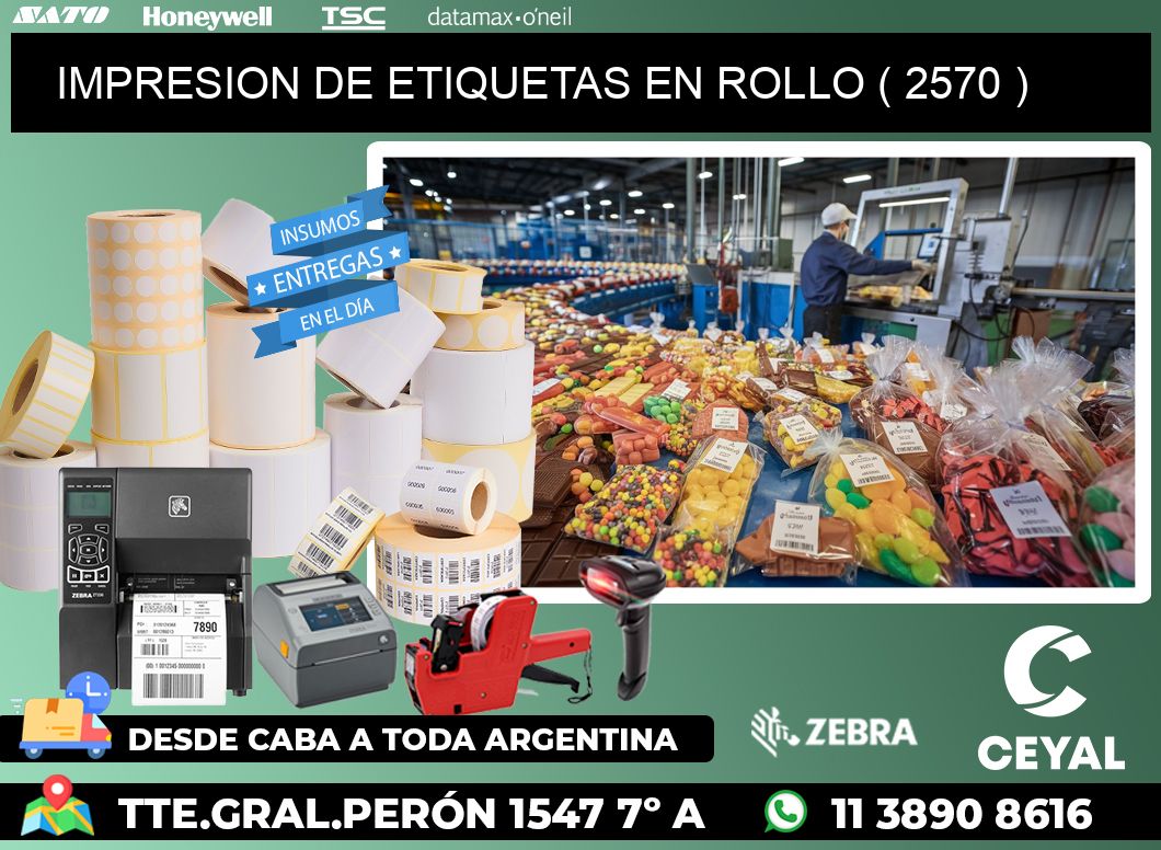 IMPRESION DE ETIQUETAS EN ROLLO ( 2570 )