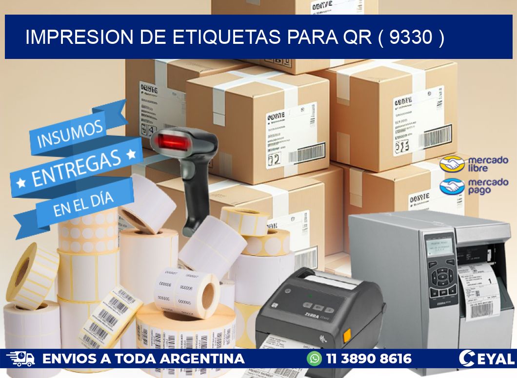 IMPRESION DE ETIQUETAS PARA QR ( 9330 )