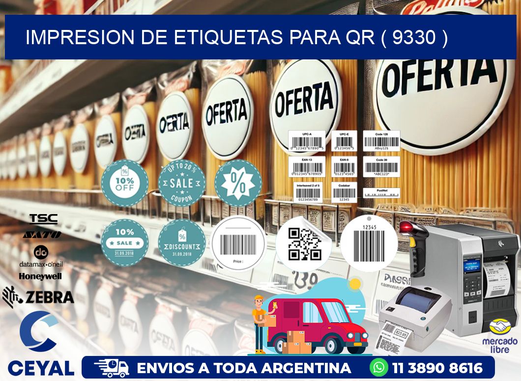 IMPRESION DE ETIQUETAS PARA QR ( 9330 )