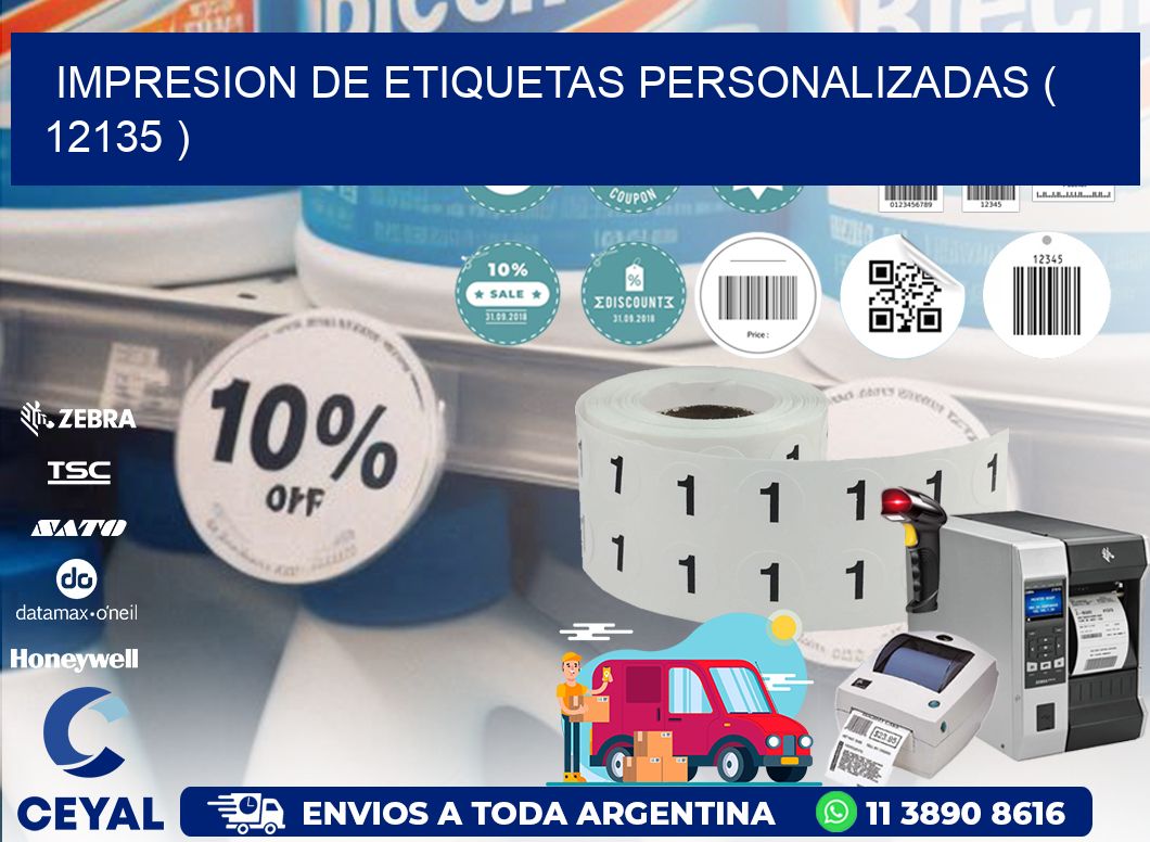 IMPRESION DE ETIQUETAS PERSONALIZADAS ( 12135 )