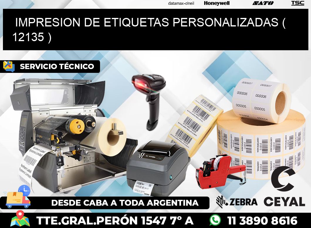 IMPRESION DE ETIQUETAS PERSONALIZADAS ( 12135 )