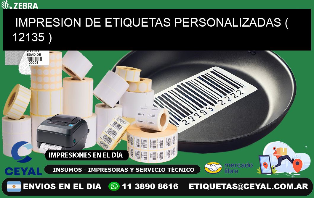 IMPRESION DE ETIQUETAS PERSONALIZADAS ( 12135 )