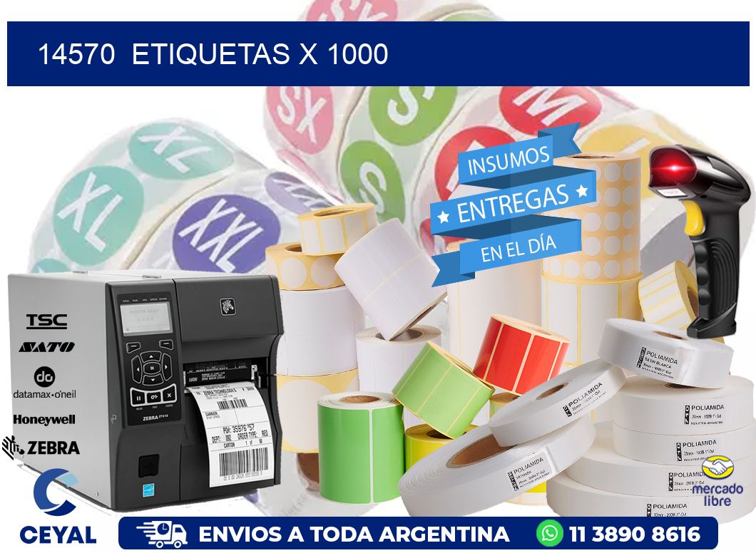 14570  ETIQUETAS X 1000