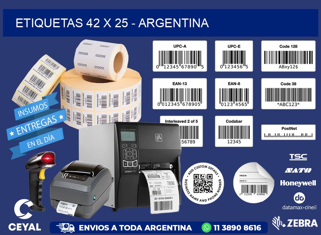 ETIQUETAS 42 x 25 - ARGENTINA