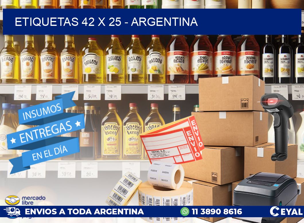 ETIQUETAS 42 x 25 - ARGENTINA