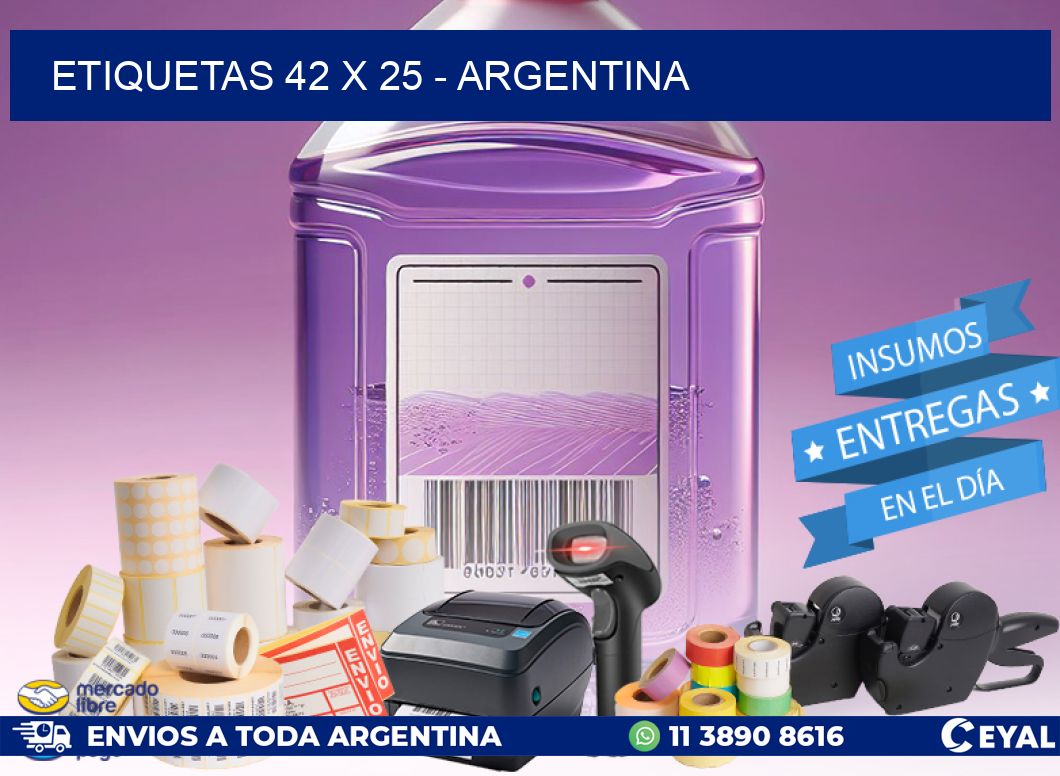 ETIQUETAS 42 x 25 - ARGENTINA