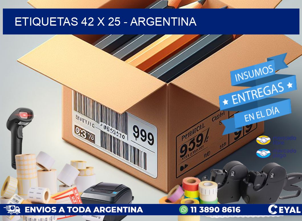 ETIQUETAS 42 x 25 - ARGENTINA