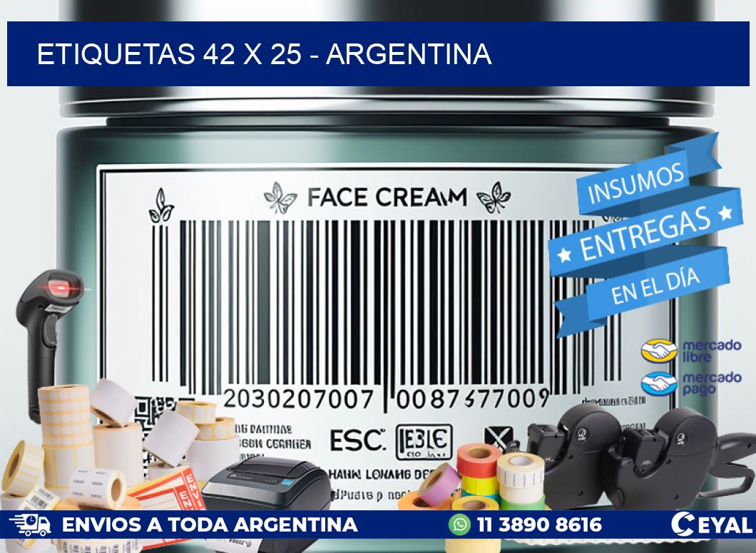 ETIQUETAS 42 x 25 - ARGENTINA