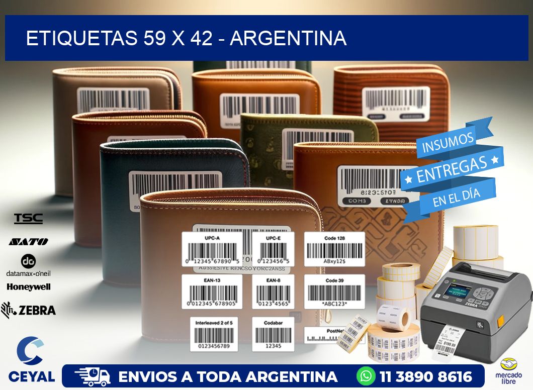 ETIQUETAS 59 x 42 - ARGENTINA