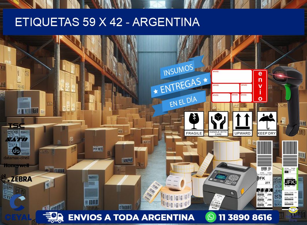 ETIQUETAS 59 x 42 - ARGENTINA