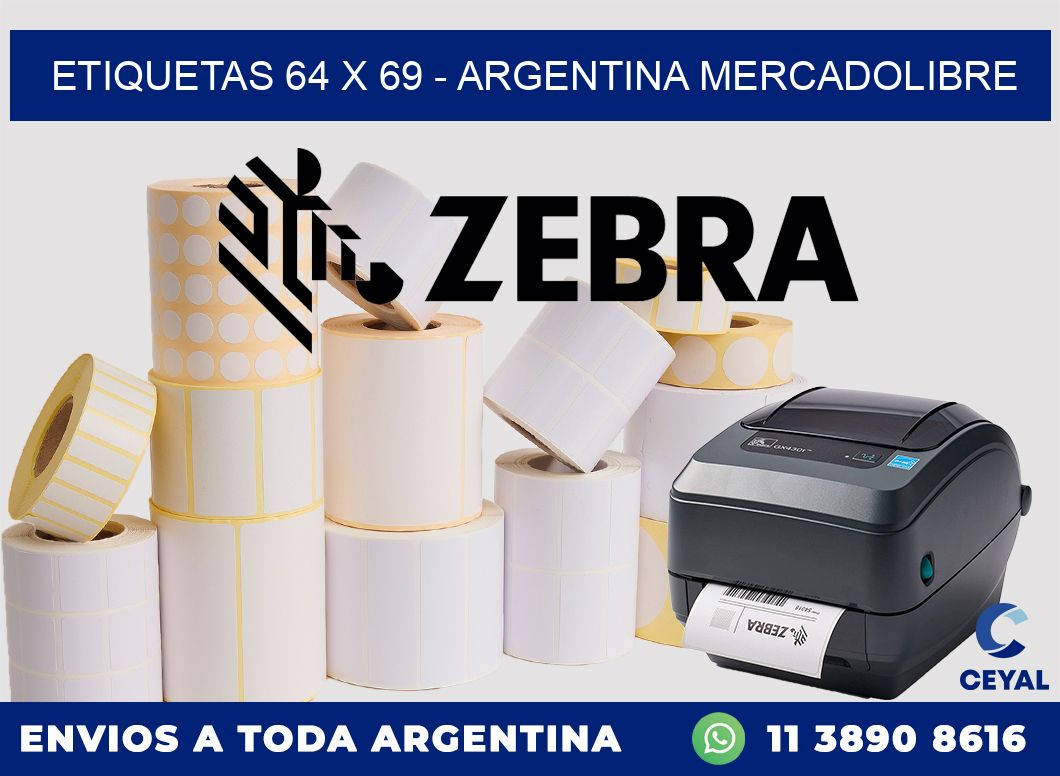 ETIQUETAS 64 x 69 – ARGENTINA MERCADOLIBRE