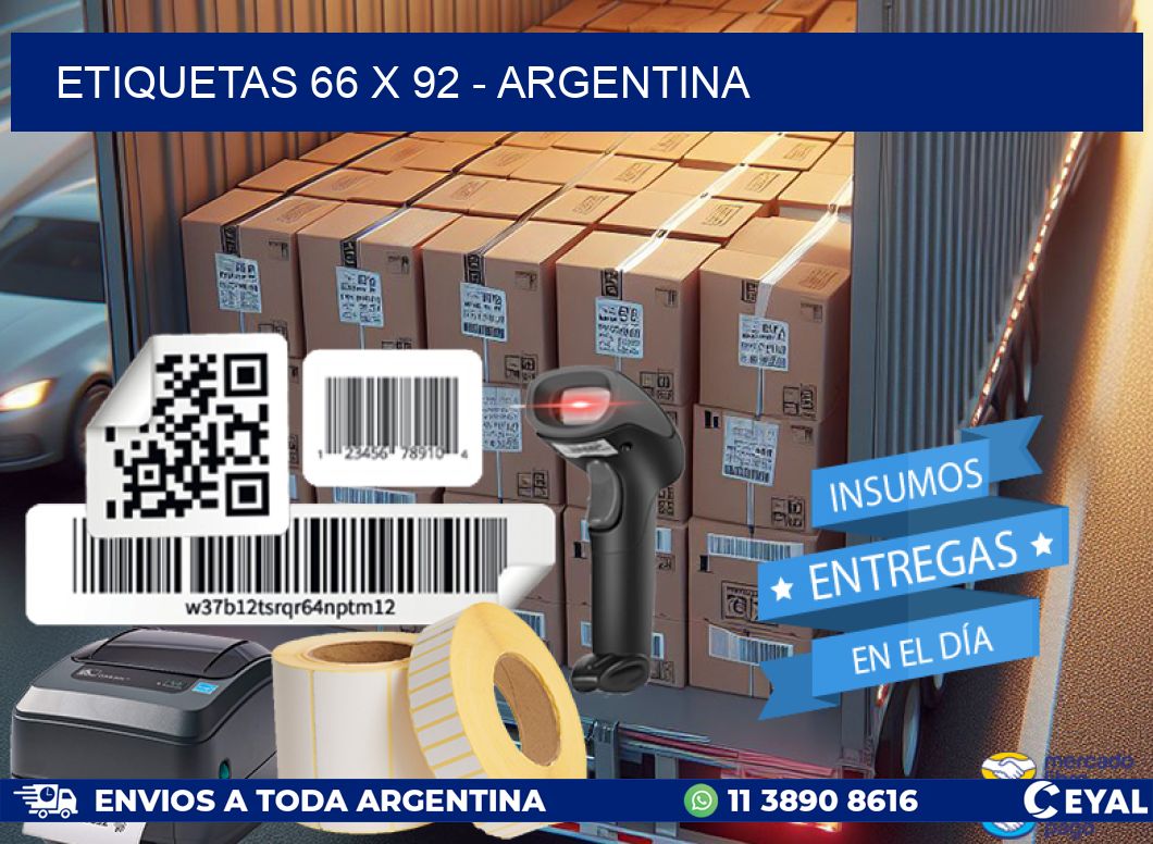 ETIQUETAS 66 x 92 - ARGENTINA