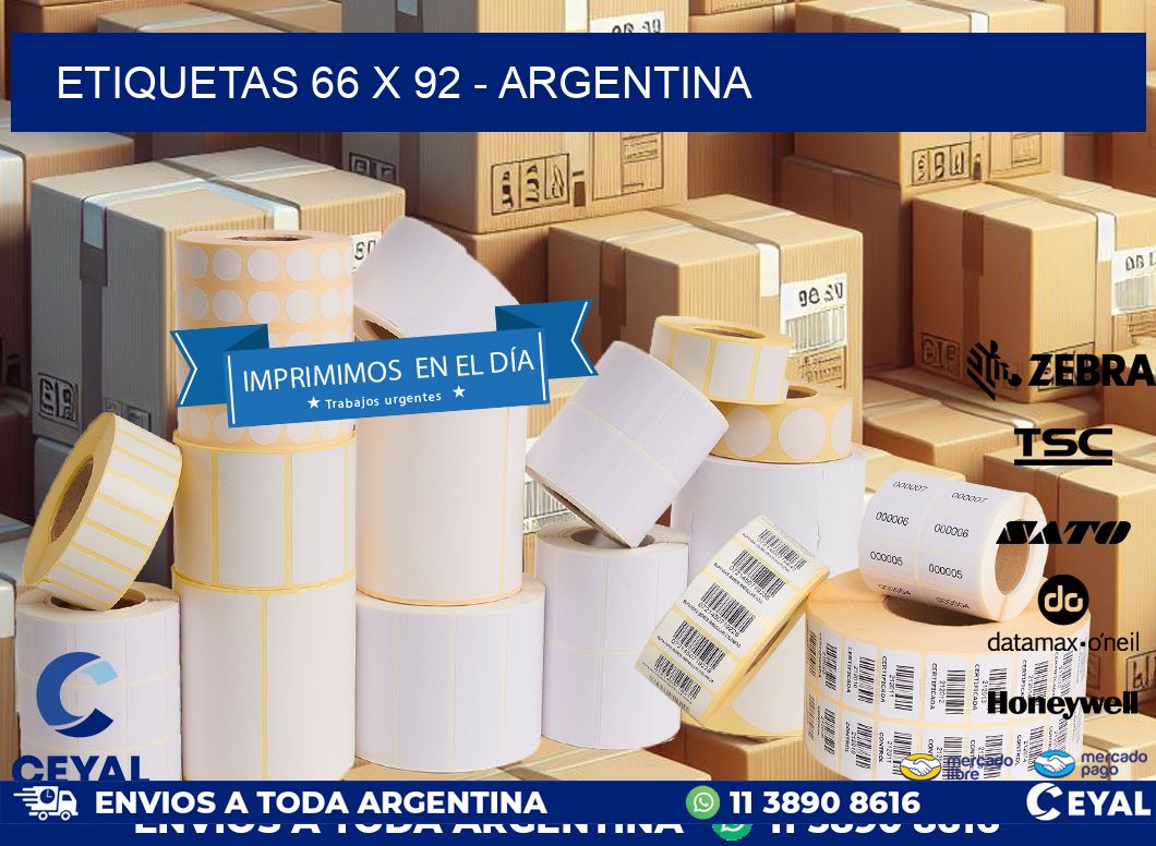 ETIQUETAS 66 x 92 - ARGENTINA