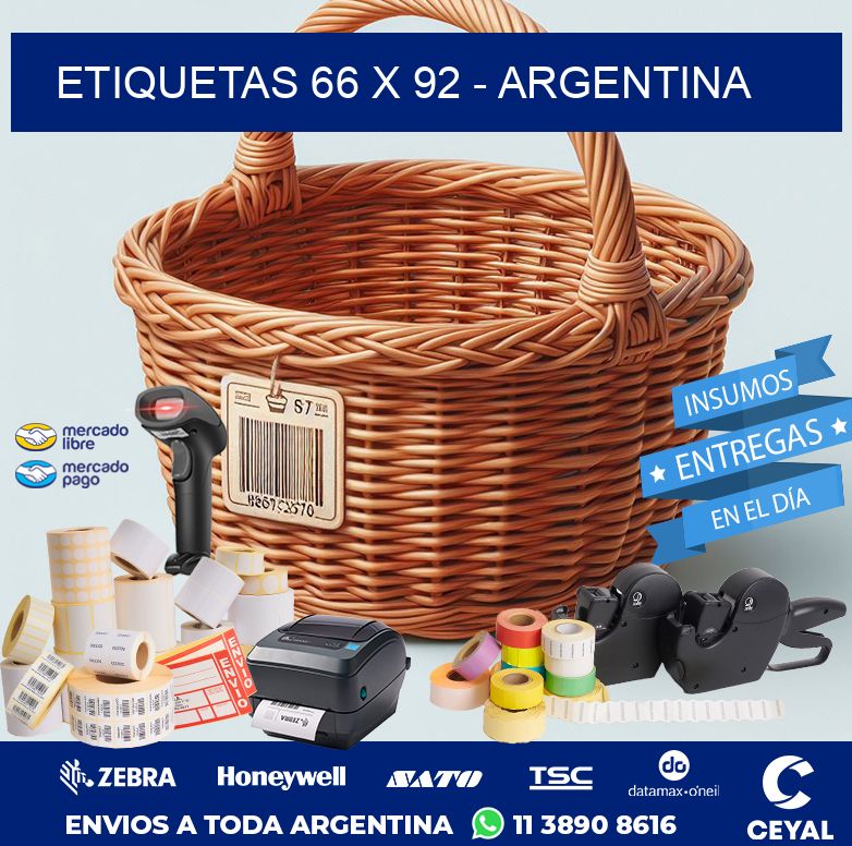 ETIQUETAS 66 x 92 - ARGENTINA