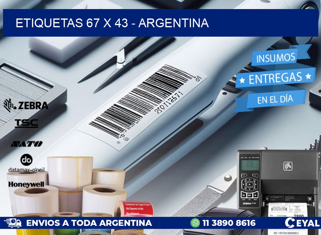 ETIQUETAS 67 x 43 - ARGENTINA