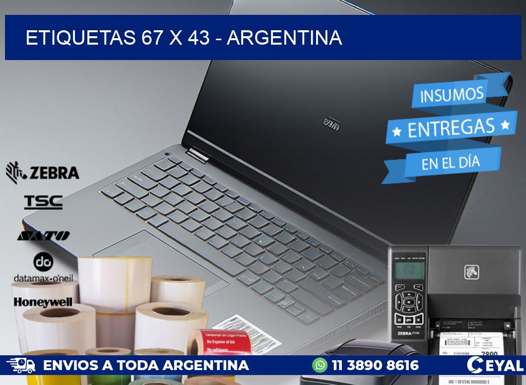 ETIQUETAS 67 x 43 - ARGENTINA