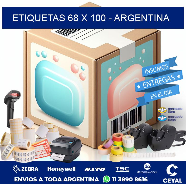 ETIQUETAS 68 x 100 - ARGENTINA