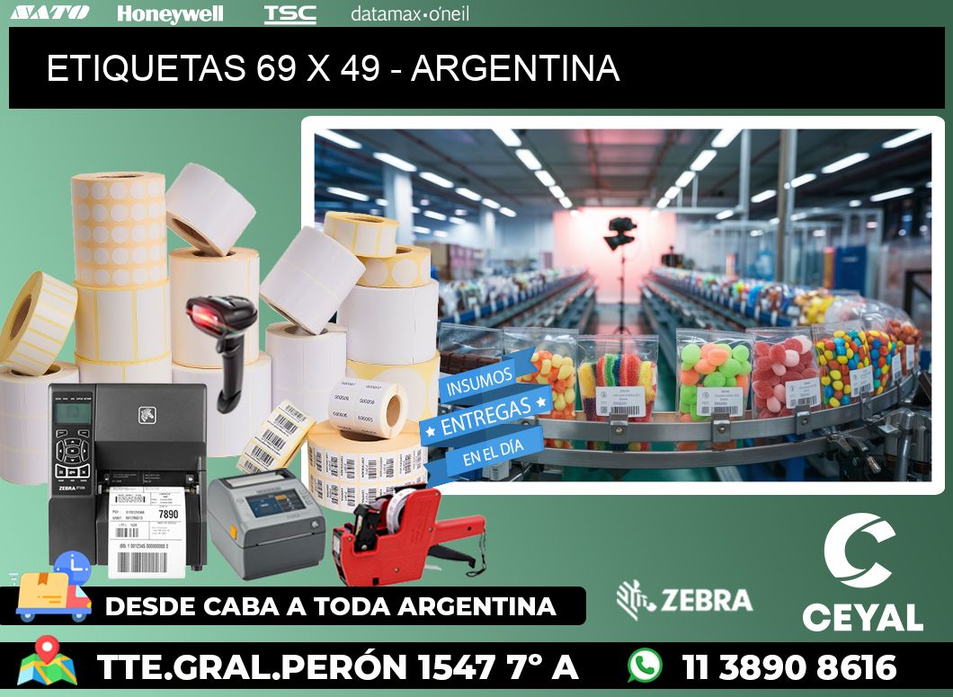 ETIQUETAS 69 x 49 - ARGENTINA