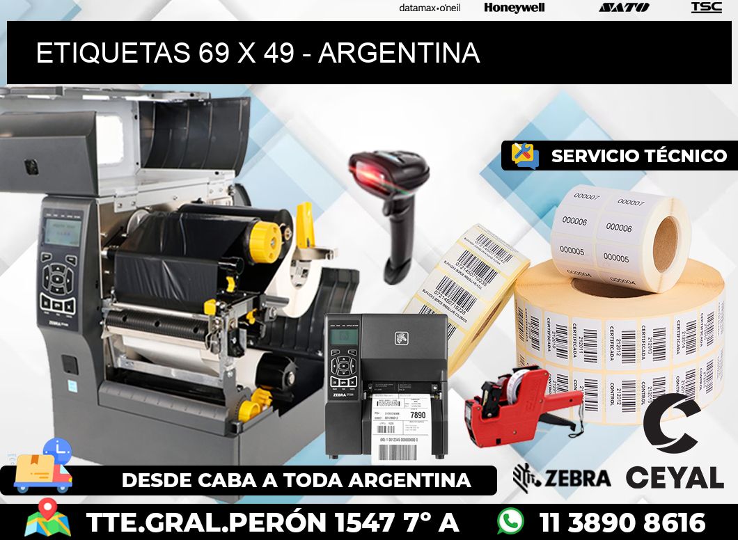 ETIQUETAS 69 x 49 - ARGENTINA