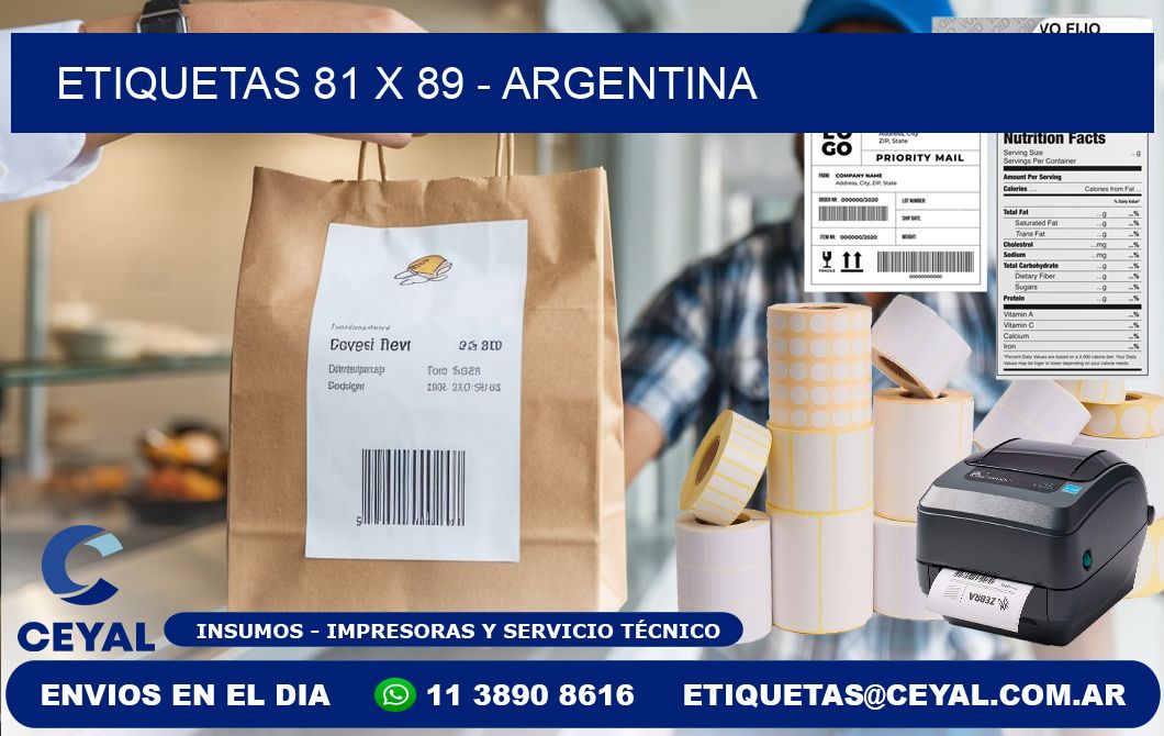 ETIQUETAS 81 x 89 - ARGENTINA