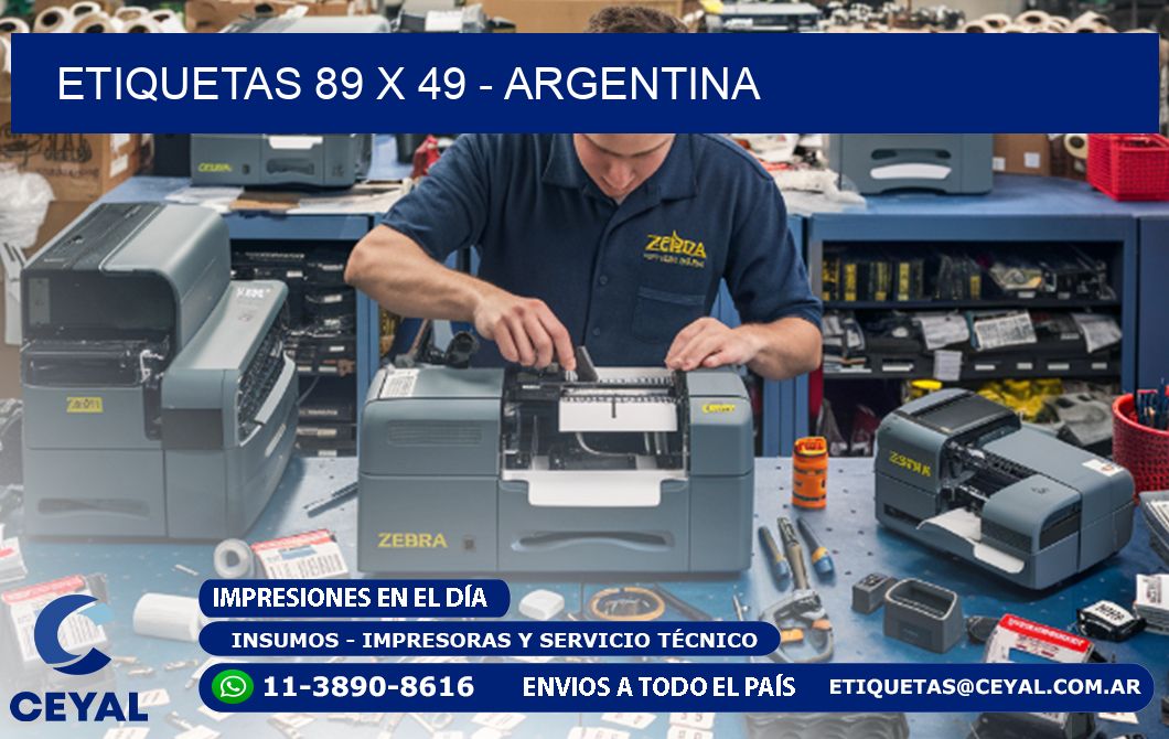 ETIQUETAS 89 x 49 - ARGENTINA