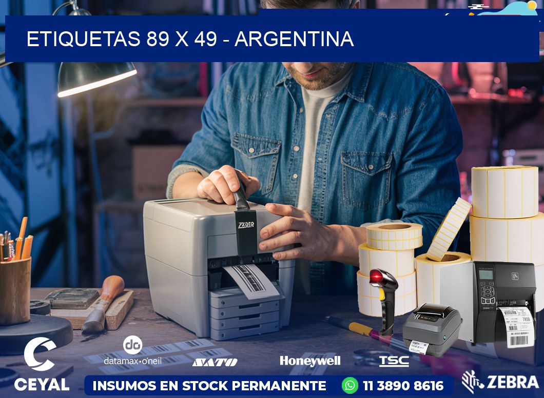 ETIQUETAS 89 x 49 - ARGENTINA