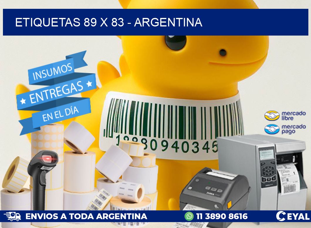 ETIQUETAS 89 x 83 - ARGENTINA