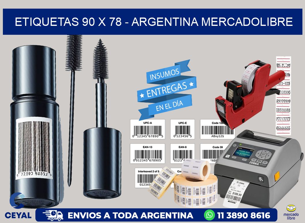 ETIQUETAS 90 x 78 - ARGENTINA MERCADOLIBRE