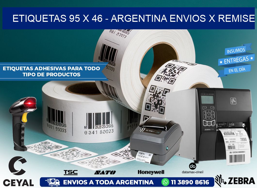 ETIQUETAS 95 x 46 – ARGENTINA ENVIOS X REMISE