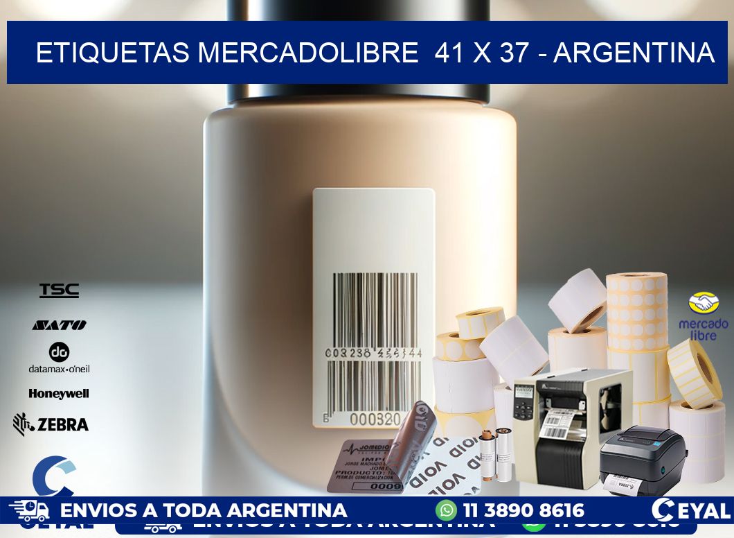 ETIQUETAS MERCADOLIBRE  41 x 37 – ARGENTINA