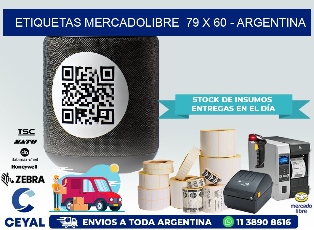 ETIQUETAS MERCADOLIBRE  79 x 60 – ARGENTINA