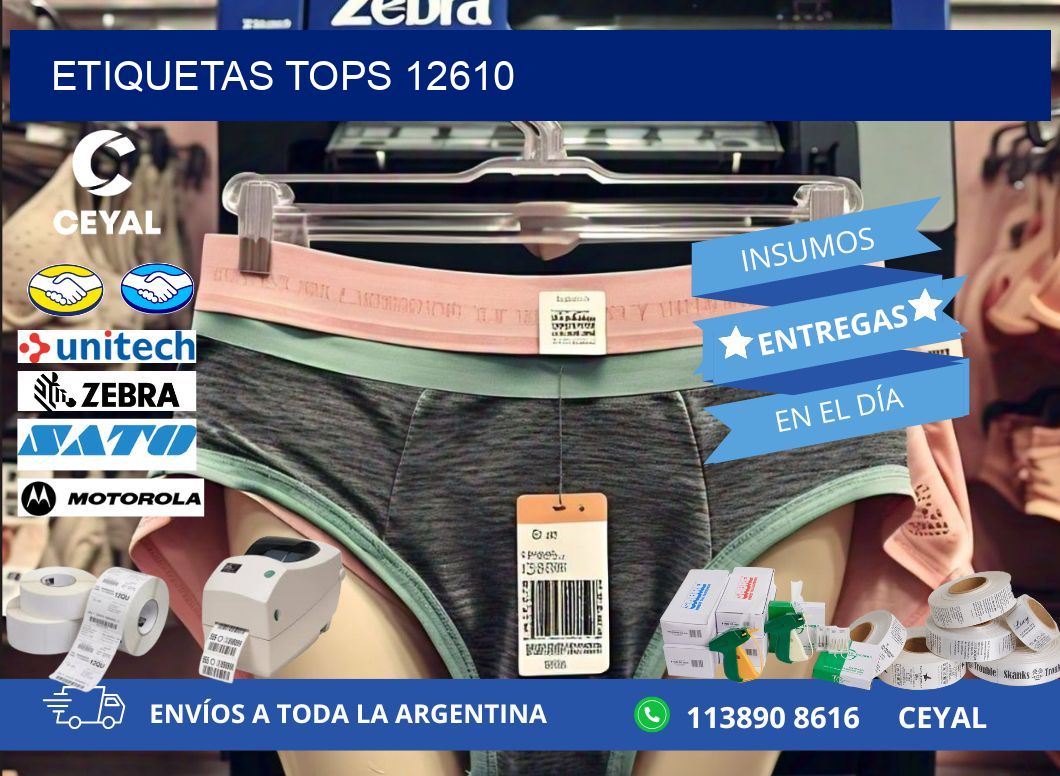 ETIQUETAS TOPS 12610