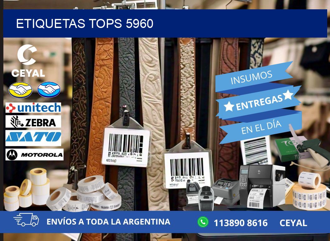 ETIQUETAS TOPS 5960