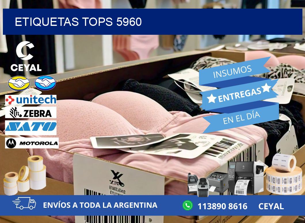 ETIQUETAS TOPS 5960