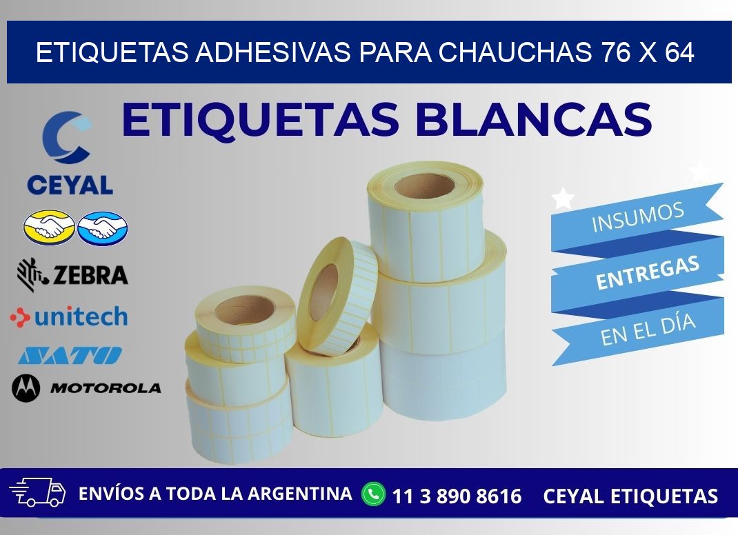 ETIQUETAS ADHESIVAS PARA CHAUCHAS 76 x 64