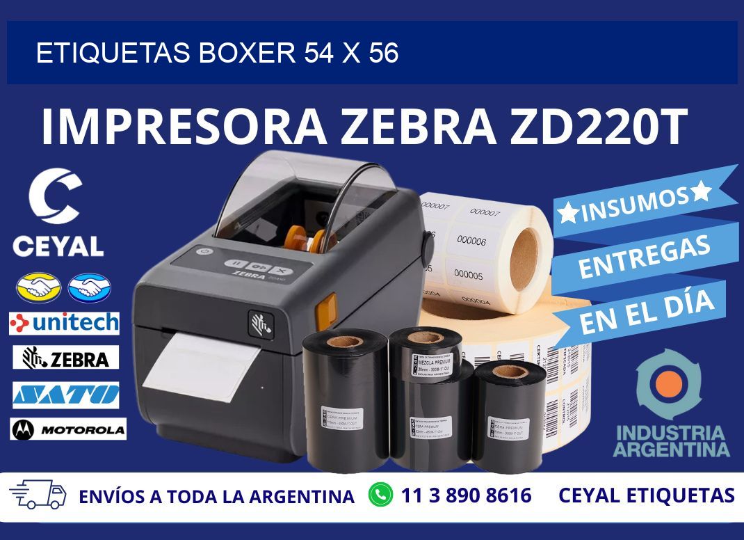 ETIQUETAS BOXER 54 x 56