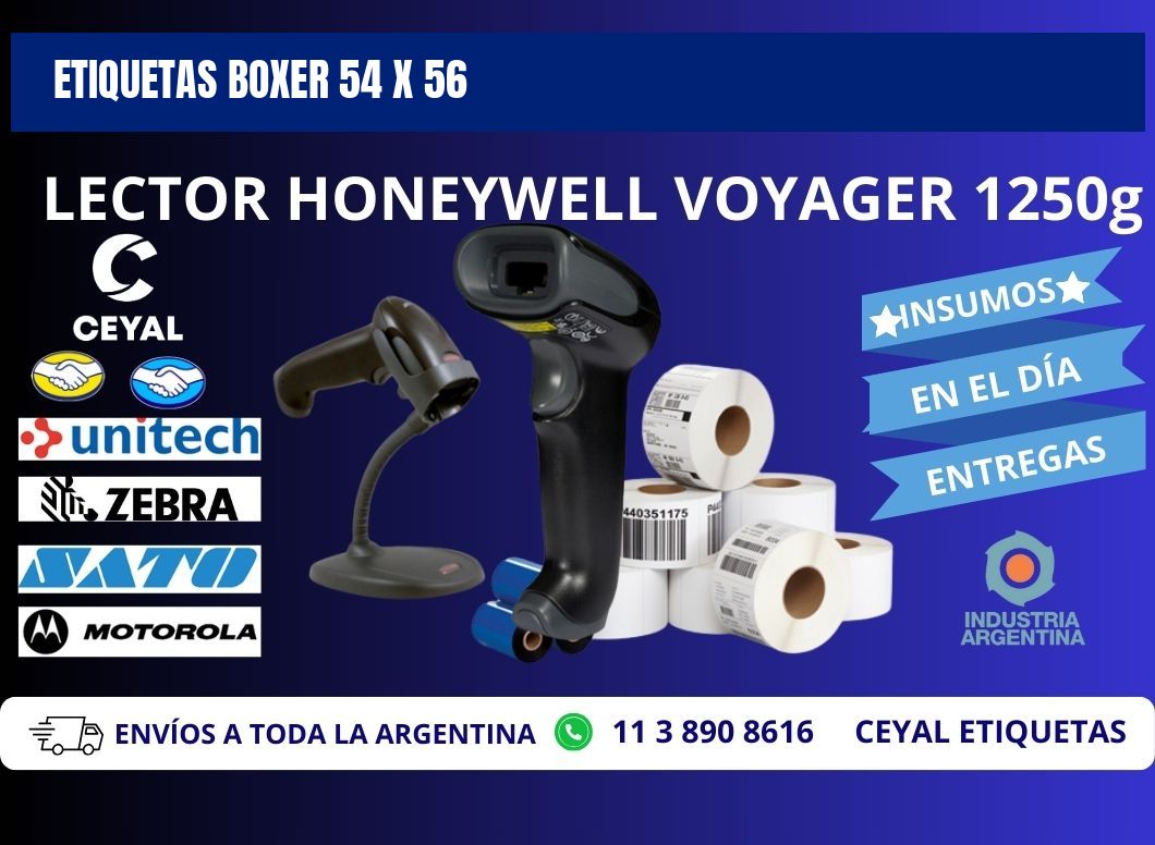 ETIQUETAS BOXER 54 x 56