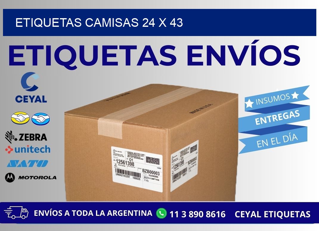 ETIQUETAS CAMISAS 24 x 43